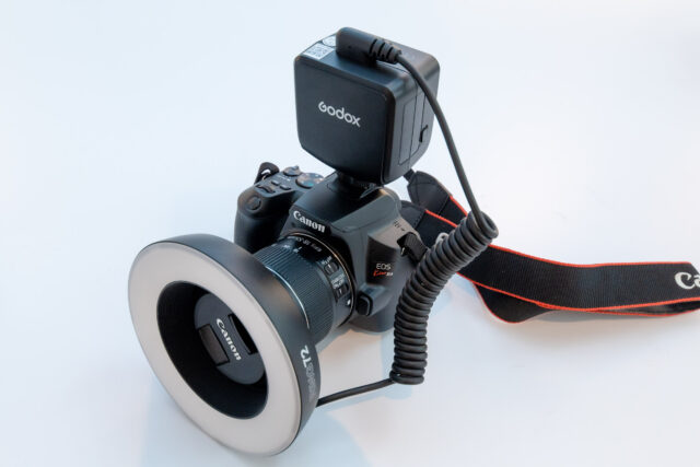LEDリングライト付カメラ